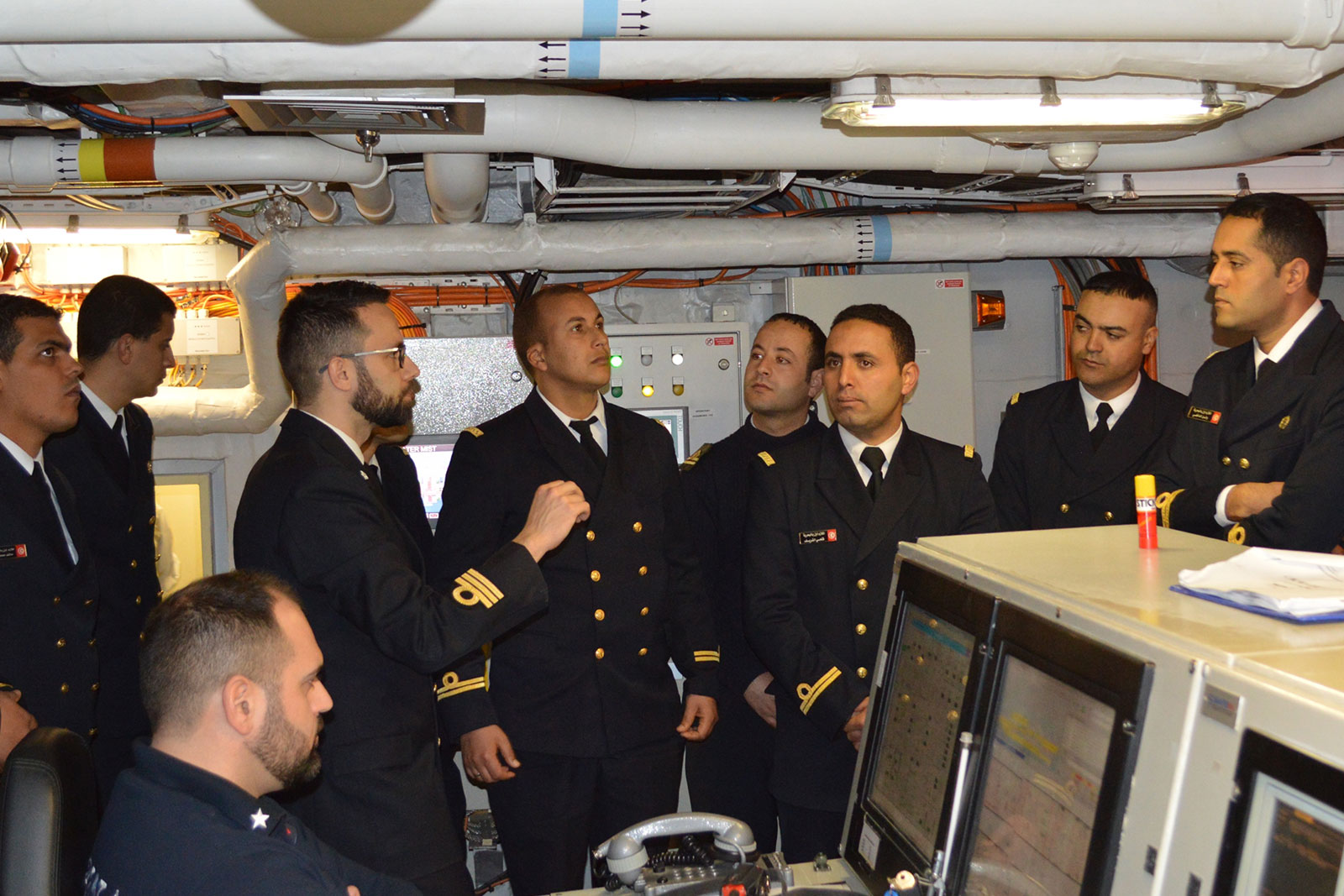 Chief of the Italian Fleet meets the Chief of the Tunisian Navy
